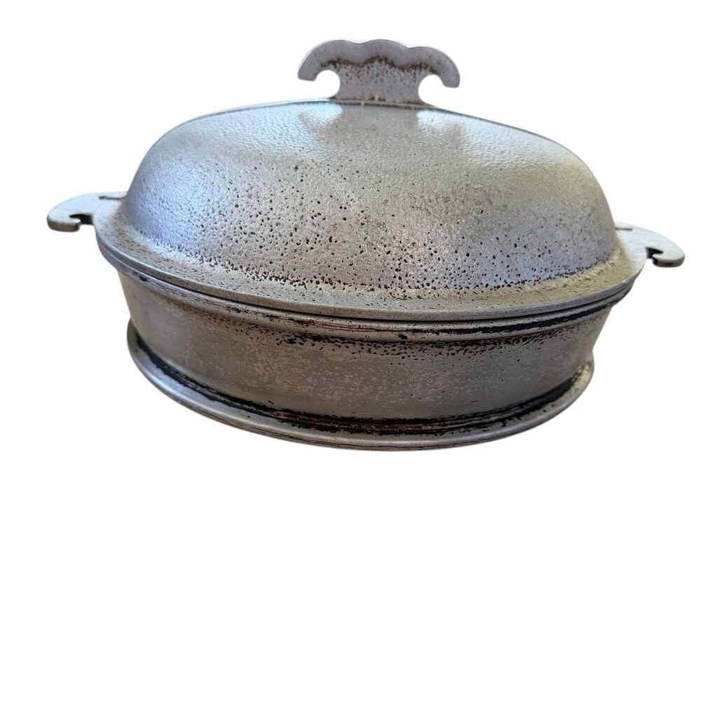 VTG Guardian Service Cookware 9.75" Skillet Fryer Pan Hammered Aluminum With Lid
